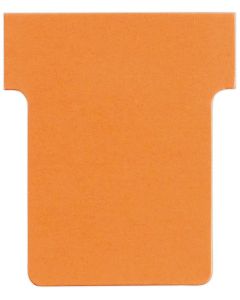 NOBO : Lot de 100 Fiches T - Indice 1.5 / 45 mm - Orange Visuel