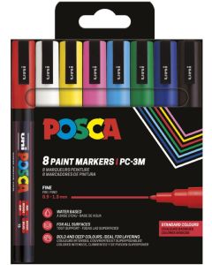 Marqueur peinture - Assortiment POSCA PC1MR Lot de 8