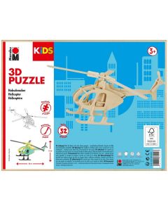 Photo Puzzle 3D en bois - Hélicoptère MARABU KIDS