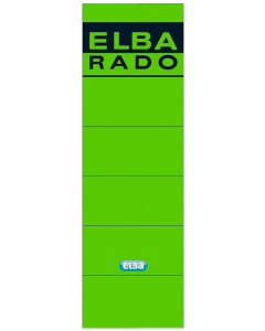 Photo Etiquettes pour dos de classeur - 59 x 190 mm - Vert : ELBA 100420948