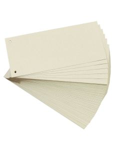 Photo Intercalaires en carton - 240 x 105 mm - Chamois : HERLITZ Lot de 100 réf. 10843621 