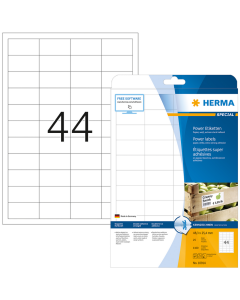 Photo Étiquettes super adhésives - 48,3 x 25,4 mm - Blanc HERMA