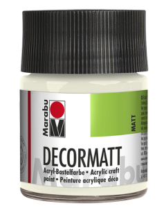 Photo 14010005070 MARABU : Peinture acrylique Decormatt - 50 ml - Blanc