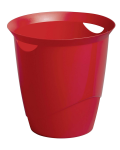 Photo DURABLE : Corbeille à papier Trend 16 litres - Rouge - 1701710080