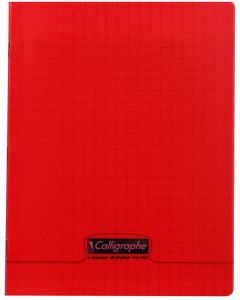 Photo Cahier Séyès 48 pages - 170 x 220 mm - Rouge CALLIGRAPHE Polypro