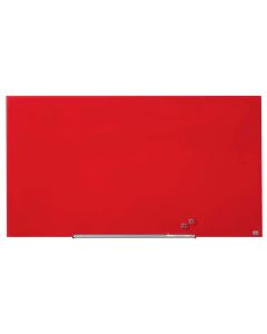 Tableau magnétique en verre - Rouge - 1260 x 710 mm NOBO Impression Pro Widescreen 57" 1905185