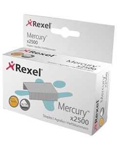 Photo Boite de 2500 agrafes zinguées - Mercury : REXEL 2100928