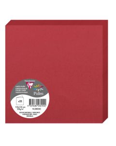 Photo Cartes double en papier - 135 x 135 mm - Rouge Groseille CLAIREFONTAINE Pollen Lot de 25