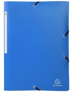 Photo Chemise à élastiques 3 rabats en PP - Bleu EXACOMPTA Opak Image