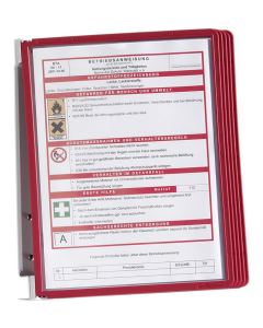 Photo Pupitre à fixation murale - Gris / rouge : DURABLE VARIO Lot de 5