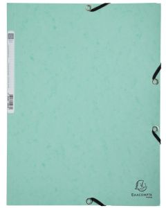 Photo Chemise à élastiques 3 rabats Carte lustrée 400g - Vert Pastel EXACOMPTA Image