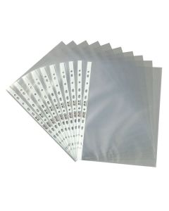 Photo Lot de 10 Pochettes perforées en PP - A4 - Incolore : HERLITZ 5814009