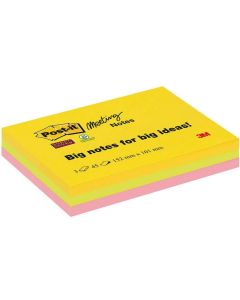 Photo Notes adhésives - Assortiment - 152 x 101 mm POST-IT Meeting Notes Super Sticky