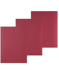 Photo Plat de couverture pour reliure A4 - Carton Grain Cuir - Rouge mat PAVO (8011162)
