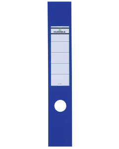 Photo Etiquettes pour dos de classeur - 60 x 390 mm - Bleu : DURABLE 8090-06
