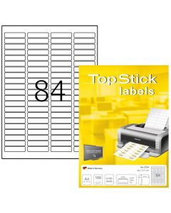Photo Étiquettes adhésives blanches - 46 x 11,1 mm TOP STICK Image