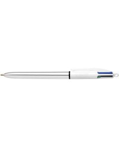 Photo Stylo 4 couleurs à bille rétractable - Argent BIC Shine