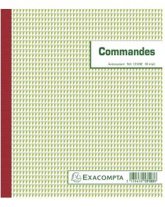 COMMANDES Carnet autocopiant Tripli 210 x 180 mm (13103E Exacompta)