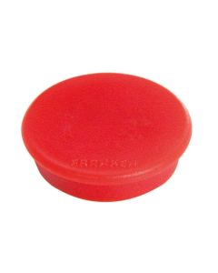 Photo Lot de 10 Aimants ronds - 38 mm - Rouge : FRANKEN