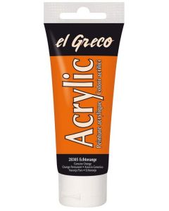 Peinture acrylique EL Greco - 75 ml - Orange pur KREUL  tube