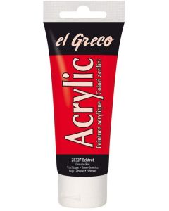 Peinture acrylique EL Greco - 75 ml - Rouge KREUL tube