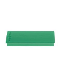 Photo Lot de 10 Aimants rectangulaires - 55 x 22 mm - Vert : MAGNETOPLAN 1665105