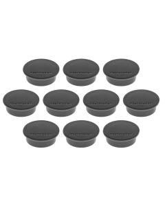 Photo Lot de 10 Aimants ronds - 40 mm - Noir : MAGNETOPLAN 1662012