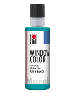 Photo MARABU FUN & FANCY :  Peinture pour Window Color  - 80 ml - Bleu turquoise
