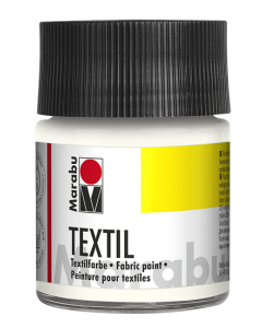 Photo Peinture pour textile clair - 50 ml - Blanc 17160005070 MARABU