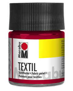 Photo MARABU : Peinture pour textile clair - 50 ml - Rouge carmin