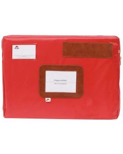 Photo Sac navette à soufflet avec zip - 420 x 320 mm - Rouge ALBA Image