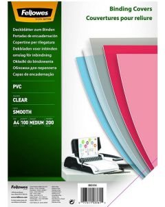 Couverture transparente pour reliure A4 - PVC 0,20 mm FELLOWES