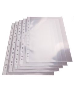 Lot de 100 Pochettes perforées en PP lisse 0,07 mm - A4 PRO-Office