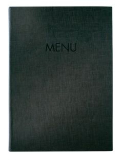 Chemise pour menu A4 en plastique - Anthracite SIGEL
