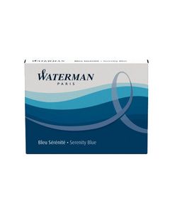 WATERMAN : Boite grandes cartouches d'encre - Bleu