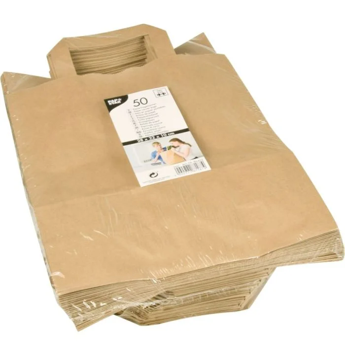 PAPSTAR Sachet à Soufflet En Papier - (L)130 X (P)70 X (H)280 Mm